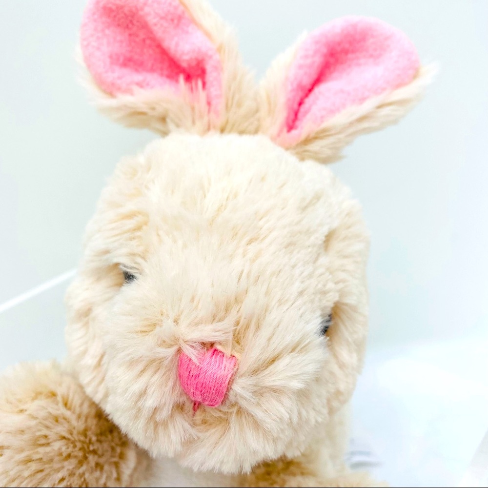 Animal Adventure Easter Bunny Rabbit Plush Stuffed Animal 10” Cream white toy
